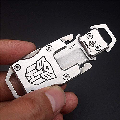 NedFoss Messer Outdoor Mini Klein EDC Taschenmesser Taschenwerkzeug Gürtelmesser (Silber)