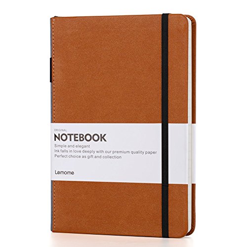 Dotted Bullet Journal/Notizbuch Dotted - A5 Hardcover Punkt Notebook mit Pen-Schleife - Premium Dicke Papier - Seite Teiler Geschenke - Lemome