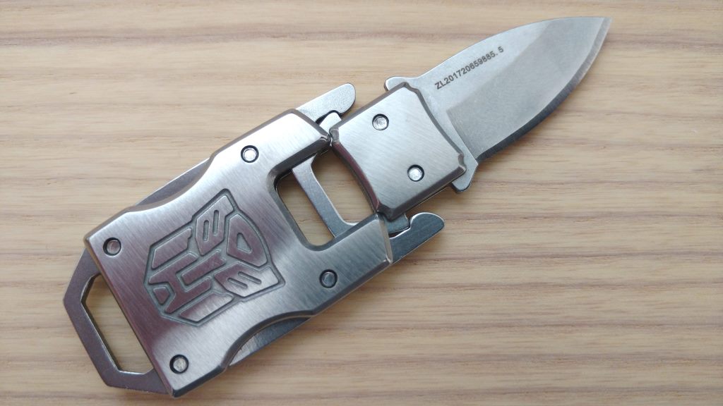 Mini EDC Messer mit aufgesteckter Klinge